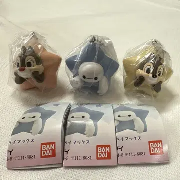 디즈니 캐릭터 별 마스코트 참 칩 데일 베이맥스