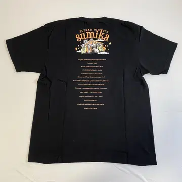XL 사이즈 회장에서 한정 판매 후라사카 티셔츠 블랙 검정 sumika