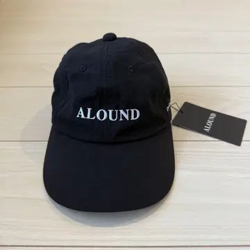 ALOUND NYLON LOGO CAP BLACK