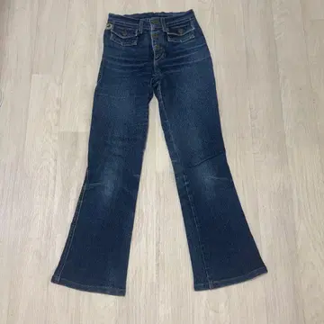 부츠 컷 데님 26인치 다크 블루