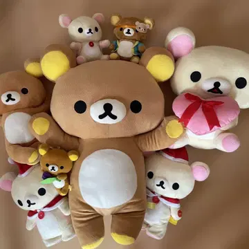리락쿠마 봉제 인형 세트