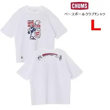 참스 베이스볼 클럽 티셔츠 화이트 L CH01-2782