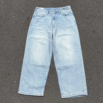 H&M BAGGY 데님 32/30 라이트 블루 스트릿