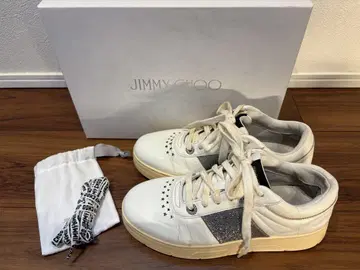 JIMMY CHOO 화이트 스니커즈