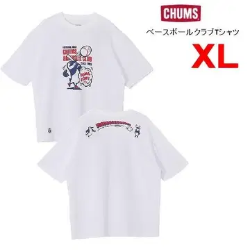 참스 베이스볼 클럽 티셔츠 화이트 XL CH01-2782