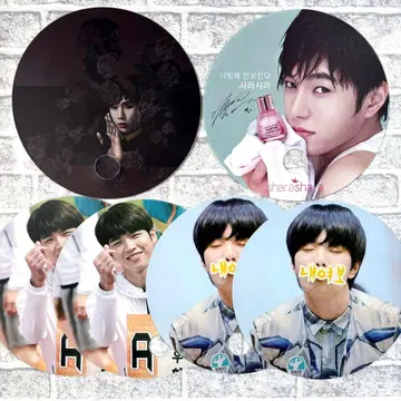 INFINITE 굿즈 사진 플레이트 부채