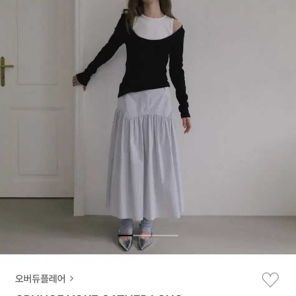 韓国商品/OVERDUEFLAIR DRAPED TURN OVER SKIRT OVERDUEFLAIR DRAPED TURN OVER SKIRT Melange Gray on Bunjang