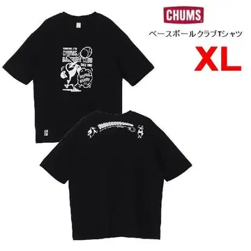 참스 베이스볼 클럽 티셔츠 블랙 XL CH01-2782