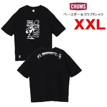참스 베이스볼 클럽 티셔츠 블랙 2XL CH01-2782