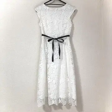 플랑드르 Maglie 3D 자수 레이스 원피스 블랙 리본 포함 7호