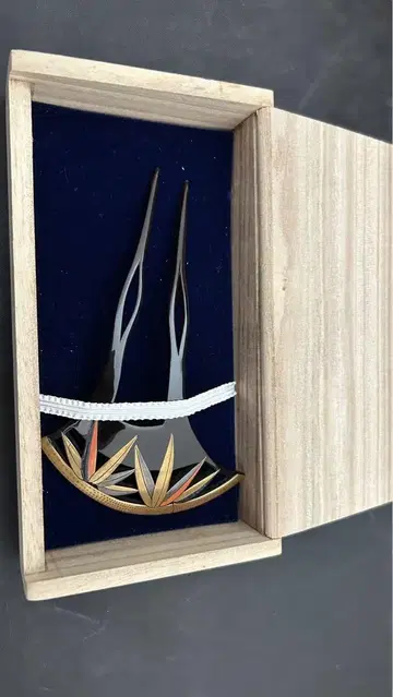 일본 정통의상 소품 헤어콤 비녀 레이덴 세공 마키에 작가 작품 이치쿄