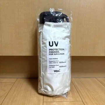 미사용 새상품 Wpc. 접이식 우산 컴팩트 47cm 우천 겸용 화이트