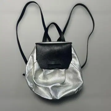 GIANNI CHIARINI 실버 가죽 백팩