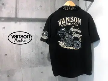 VANSON 밴슨 톰 & 제리 콜라보 자수 패치 피케 셔츠 XL