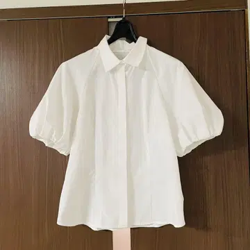 마리엘 카세트 블라우스 화이트 9호 셔츠 흰색 M 반팔