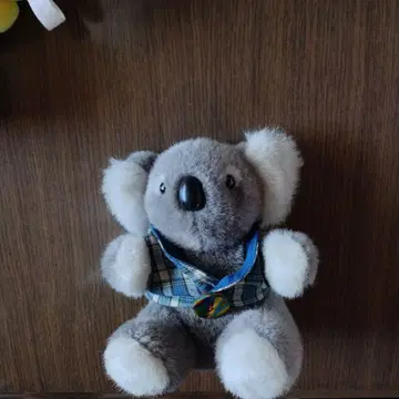 BONZ 코알라 봉제 인형 체크 무늬