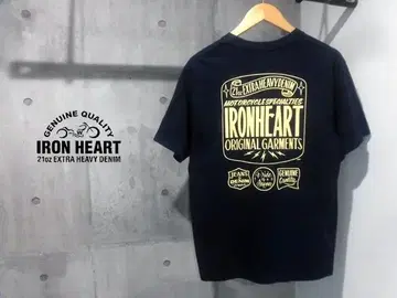IRON HEART 아이언 하트 로고 프린트 헤비 코튼 티셔츠 M