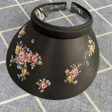 레이크 알스터 꽃무늬 자수 선바이저