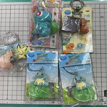 반프레스토 포켓몬 연결 봉제 인형 외 키링 세트