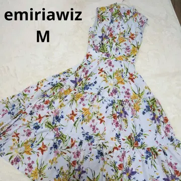 에밀리아 위즈 emiriawis M 슬리브리스 롱 원피스 꽃무늬
