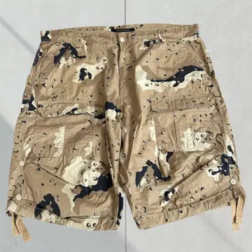 00s SEANJOHN 초코 칩 패턴 하프 카고 팬츠