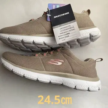 SKECHERS D76048 베이지 스니커즈 새상품 24.5cm