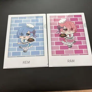 리제로 렘 라무 클리어 파일 2장 세트