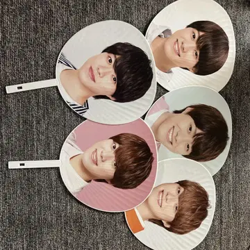 아이돌 얼굴 사진 부채 5개 세트