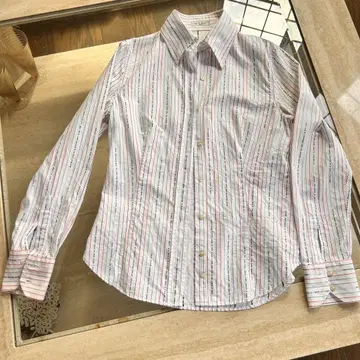 ETRO 에트로 스트라이프 코튼 셔츠 44 이탈리아제