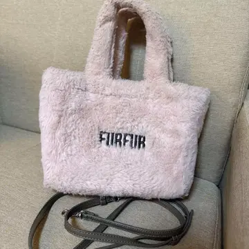 FURFUR 에코 퍼 토트백 핑크