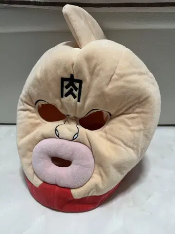 근육맨 모자 캐릭터 얼굴 봉제 인형