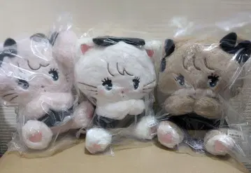 mikko BLACK RIBBON BIG 봉제 인형 3개 세트