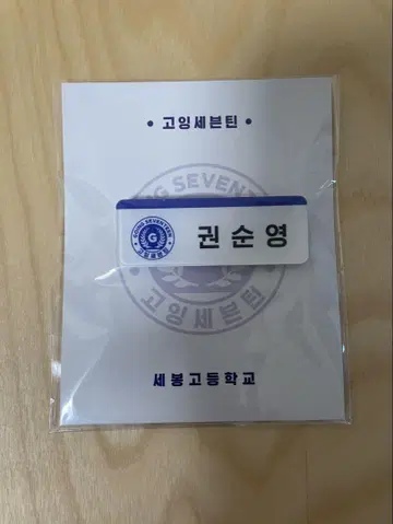 SEVENTEEN 호시 고세 네임택 마그넷 스티커 배지
