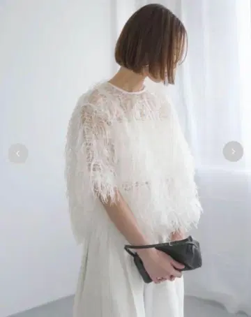 roughlow airy fringe sheertops 화이트