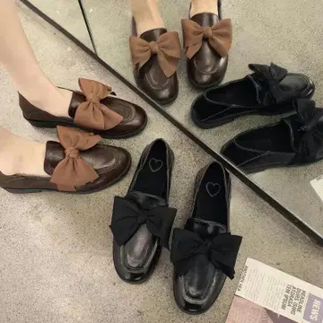 리본 포함 로퍼 2가지 색상