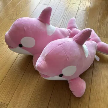 KOBE SUMA SEA WORLD 핑크 샤치 봉제 인형 2개 세트 3등