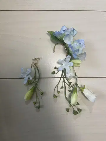 플라워 이어 커프 귀찌 amelie flower 결혼식