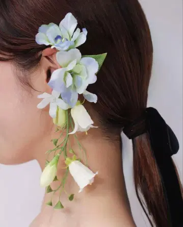 amelie flower 플라워 이어커프 귀걸이 세트