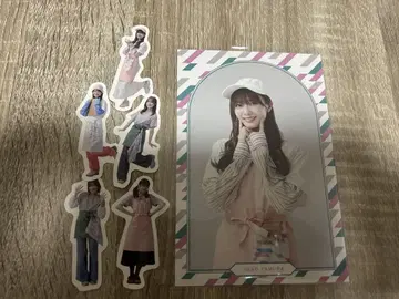 사쿠라자카46 사쿠라자카 카페 엽서 스티커 타무라 호노