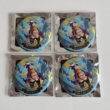 ONEPIECE 원피스 마르코 캔뱃지 벌스데이 캔뱃지 4개 세트