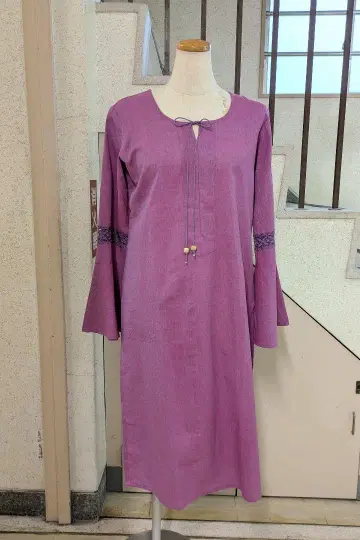퍼플 튜닉 카디 khadi