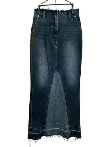 MOUSSY 다크 데님 타이트 스커트