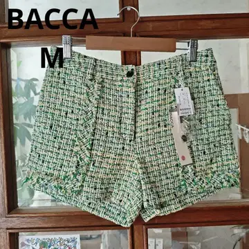 BACCA 그린 트위드 숏 팬츠 38 사이즈 정가 18000
