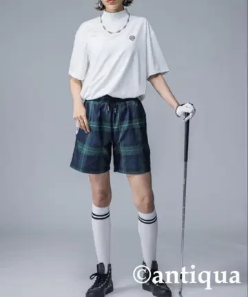 antiqua STCH 타탄 체크 팬츠