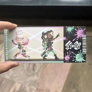 캐널시티 하카타 페스티벌 티켓풍 카드 텐타쿠루즈