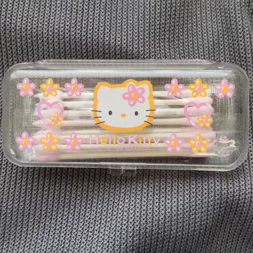 산리오 헬로키티 카오하나 면봉 케이스 레트로