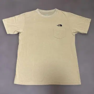 THE NORTH FACE 베이지 티셔츠 포켓 부착