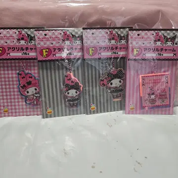 My Melody & Kuromi 제일복권 F상 아크릴 참 4종류