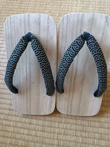 한쪽 발가락 일본 나막신, 대나무 봄, 사이즈 L
