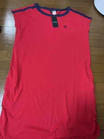 Lauren Ralph Lauren 반팔 미니 원피스 레드